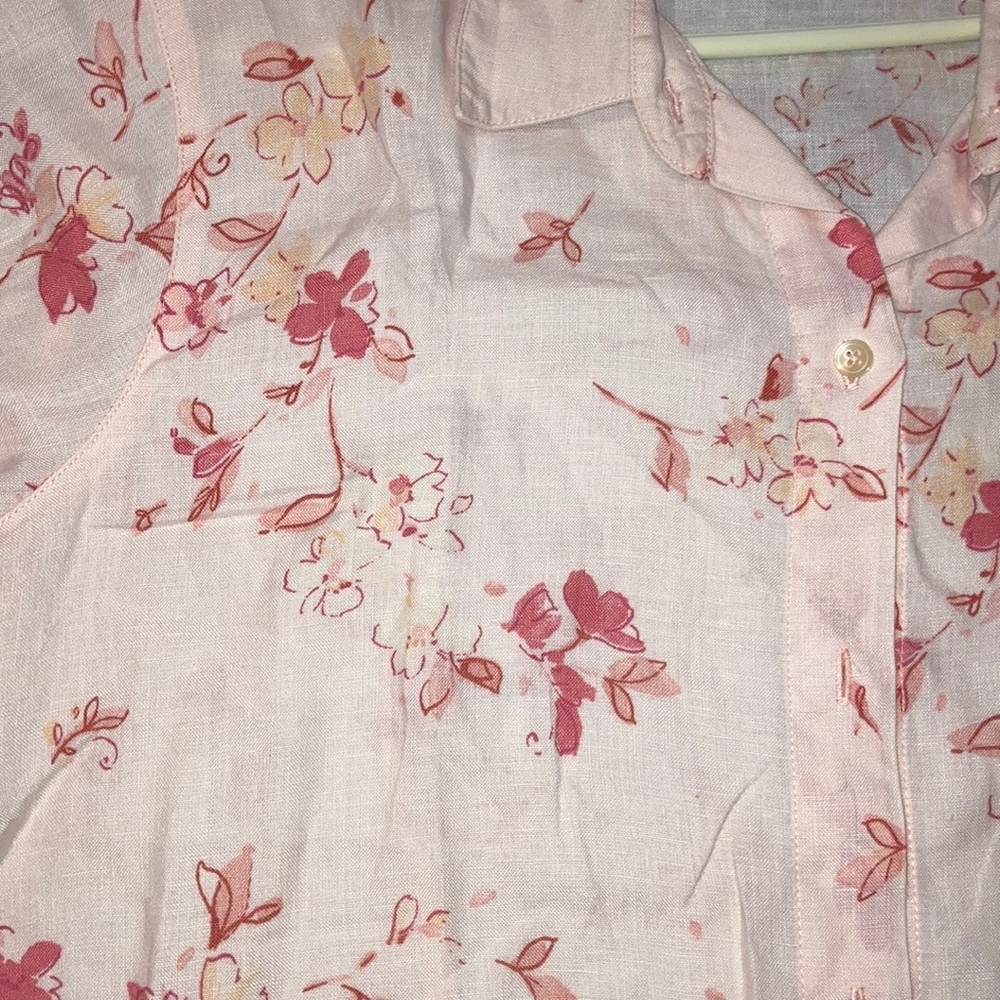 UEC Liz Claiborne LizSport linen blouse Size XL